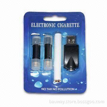 Electronic Cigarette Cartridge with Two 510mAh Cartomizers, One Battery and One USB, Non-flammable